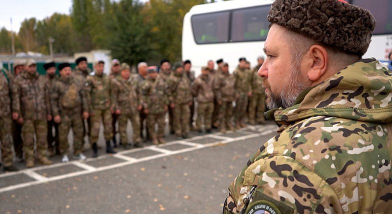 Саратовские казаки отправились защищать Родину