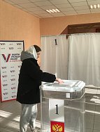 Студентка Ивантеевского техникума Мария Логвинова сделала свой выбор, впервые приняв участие в голосовании за Президента РФ 
